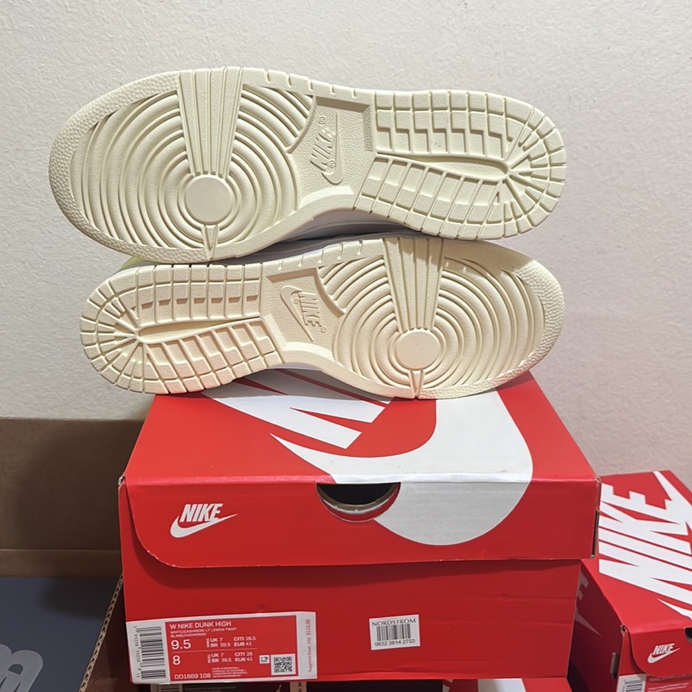 Nike dunk High Womens white/cashmere lemon twist - Picture 5 of 5